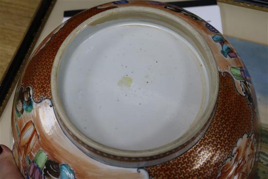 A Cantonese bowl 29cm diam